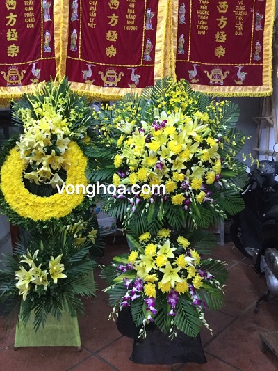 Vòng hoa nhà tang lễ văn điển thanh trì